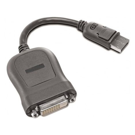Lenovo 18+1 pin digital DVI (Single-Link) | Female | 20 pin DisplayPort | Male | Grey | 0.2 m
